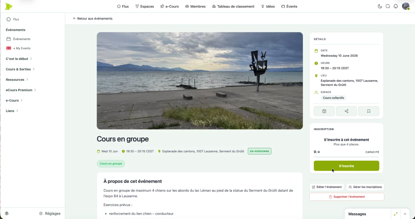 Nouvelle semaine, nouvelles fonctionnalités sur le site !