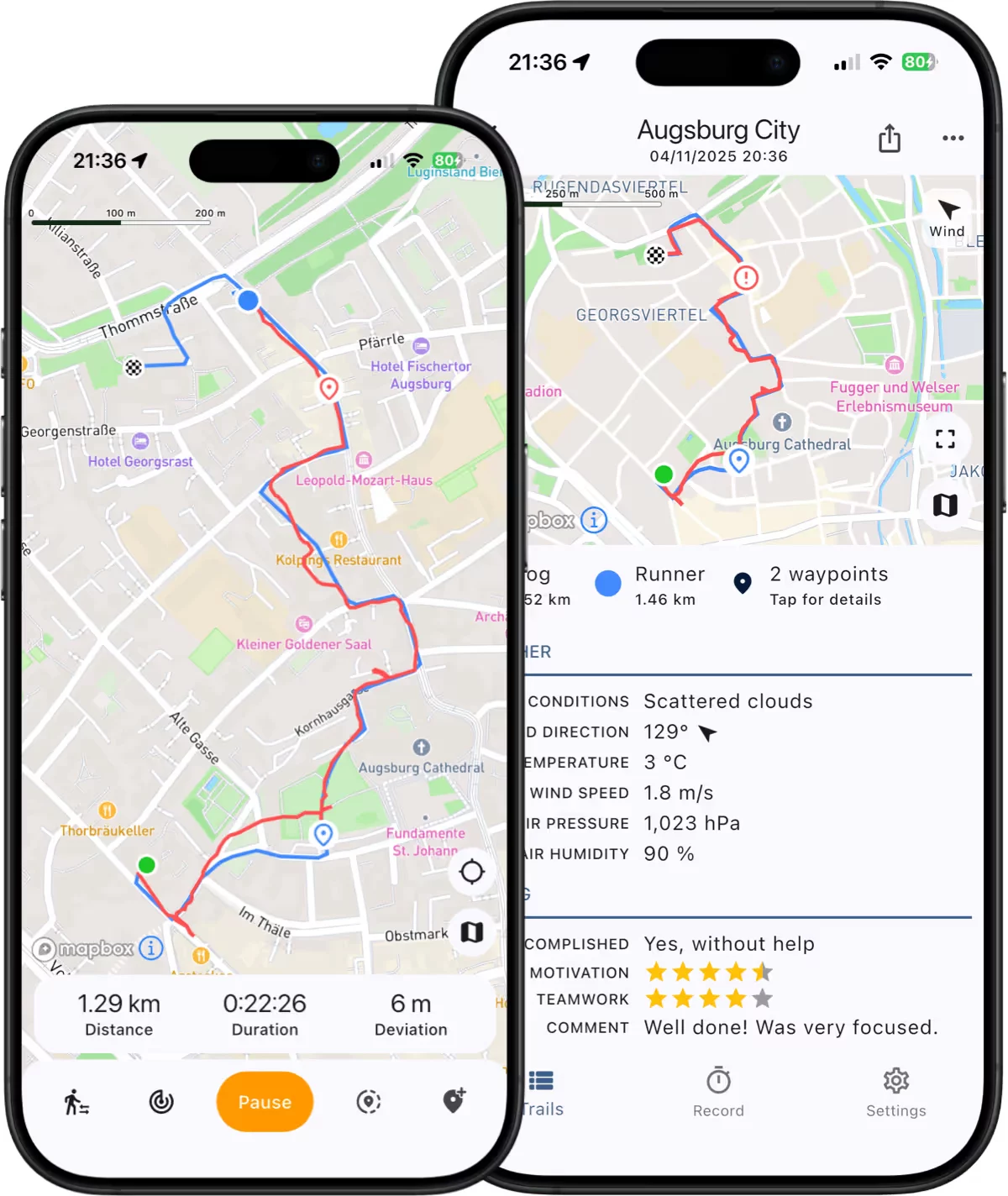 Présentation de l'application The Mantrailing app